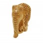 Wooden Elephant Statue Undercut small baby inside Natural Wood Hand Carved