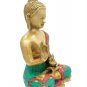 Brass Buddha Statue with Stone Work Feng Shui Tibetan Medicine Buddha