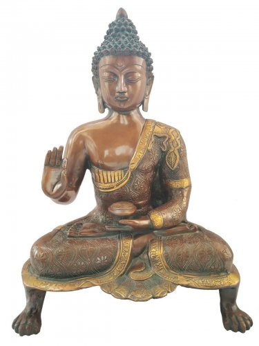 Brass Buddha Statue Feng Shui Tibetan Medicine Buddha