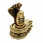 Brass Lord Shiva Lingam Paited Mahadev Statue Third Eye God Brass Shiv