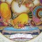 Painting Ganesha Handmade India Miniature Artwork Resin tile Paintings 6" X 8"