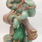 Ganesha Statue 18" Jade stone painting Sculpture Hindu Elephant God Lord Figure