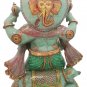 Ganesha Statue 18" Jade stone painting Sculpture Hindu Elephant God Lord Figure