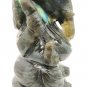 Labradorite stone Ganesha Statue natural Gemstone Statue Elephant God Ganpati