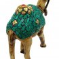 Camel Statue Gemstone pieces Work Figurine Marble Dust Carving Camel Vintage