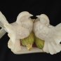 Pigeon Statue Pair Marble dust Painting Sculpture Art Bird Dove Peace Figurine