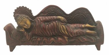 Brass Sleeping Buddha Statue Feng Shui Tibetan Buddha