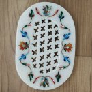 Soap tray Stone 6" x 4" Natural Orange Aventurine & MOP gemstone inlay work Gift