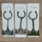 key chain  3 Pcs Set Double Sided Tajmahal engraved Keychain small souvenir Gift