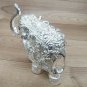 Elephant marble dust elephant Silver polish Collectible home decor Gift