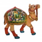 Camel Statue procession painting Figurine Wooden Carving Camel Sculpture