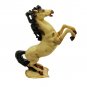 Horse Jumping Statue Marble dust Sculpture Vintage Animal Figure Home Decor Gift