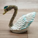 Duck Trinket box small souvenir animal gift Decorated with Swarovski Crystal
