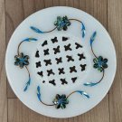 Soap tray Stone 4" Natural Mother of Perl gemstone inlay work shop holder Gift