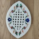 Soap tray Stone 6" X 4" Natural Lapis Lazuli gemstone inlay work shop holder