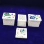 3pc set Marble stone jewelry box gift inlay pietra dura keepsake box trinket box