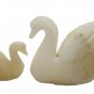 Duck Statue Pair Onyx Gemstone Figurine Decor Sculpture Art Vintage Feng Shui