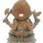 Brass Ganesha statue Hand Painted Antique Finished Hindu God Elephant Home Deco