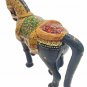 Metal Horse Statue Emboss Painting Work Figurine Home Decor Vintage Sculpture