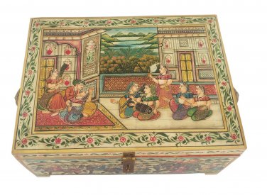 Jewelry Box Bone Inlay hidden compartment organizer box Decorative handmade gift