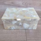 Marble jewelry box stone trinket box gift gemstone inlay pietra dura keepsake