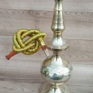 Hukka 12" Golden Indian Brass Vintage folding Hooka Set Pipes Antique Finished