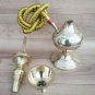 Hukka 12" Golden Indian Brass Vintage folding Hooka Set Pipes Antique Finished