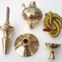 Hukka 12" Golden Indian Brass Vintage folding Hooka Set Pipes Antique Finished