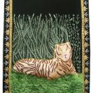 Rugs Jewel Carpet Wall Hanging Taj Mahal 2' X 3' Hand Embroidery Zardozi Gift