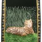 Rugs Jewel Carpet Wall Hanging Taj Mahal 2' X 3' Hand Embroidery Zardozi Gift
