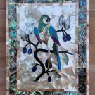 Serving tray marble stone 9" x 12" pietra dura gemstone inlay work Platter Gift