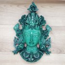 Buddha Mask 8" Wall hanging Art Sculpture Painting & Carving mask Religious