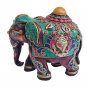 Elephant marble dust statue handmade gemstone work  Collectible home d&Atilde;&copy;cor Gift