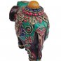 Elephant marble dust statue handmade gemstone work  Collectible home d&Atilde;&copy;cor Gift