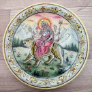 Decorative plates 6" Marble Stone Handmade Durga painting Home decor