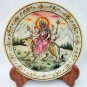 Decorative plates 6" Marble Stone Handmade Durga painting Home decor