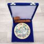 Decorative plates 6" Marble Stone Handmade Radha Krishna painting Home decor