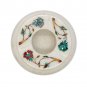 Marble stone Ashtray gemstone inlay work round white handmade home d&Atilde;&copy;cor gift
