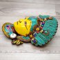 Kumari Girl Mask 9" Carving handmade Wall hanging Sculpture wall Décor Religious