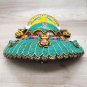 Kumari Girl Mask 9" Carving handmade Wall hanging Sculpture wall Décor Religious