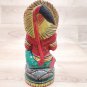 Hanuman Wood Statue 6" Bajranbali Hindu god Idol Home Office Temple Décor Gift