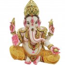 Ganesh Statue handmade 6" Gold Foil Painting Idol Home Office Temple Décor Gift
