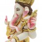 Ganesh Statue handmade 6" Gold Foil Painting Idol Home Office Temple Décor Gift