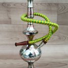 Hukka 10" Silver Indian Brass Vintage folding Hooka Set Pipes Antique Finished