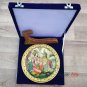 Decorative plates 9" Marble Stone Handmade Mumtaj shahjahan painting Home decor