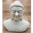Buddha bust Statue 9" marble stone meditation Feng sui handmade Home décor