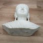 Buddha bust Statue 9" marble stone meditation Feng sui handmade Home d&Atilde;&copy;cor