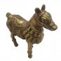 Brass Jumping Horse statue 4.5" vintage handmade animal figurine home décor gift