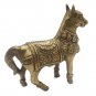 Brass Jumping Horse statue 4.5" vintage handmade animal figurine home décor gift