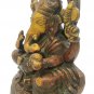 Brass Ganesa statue 8" Handmade Hindu God Sculpture Home Office Décor Gift